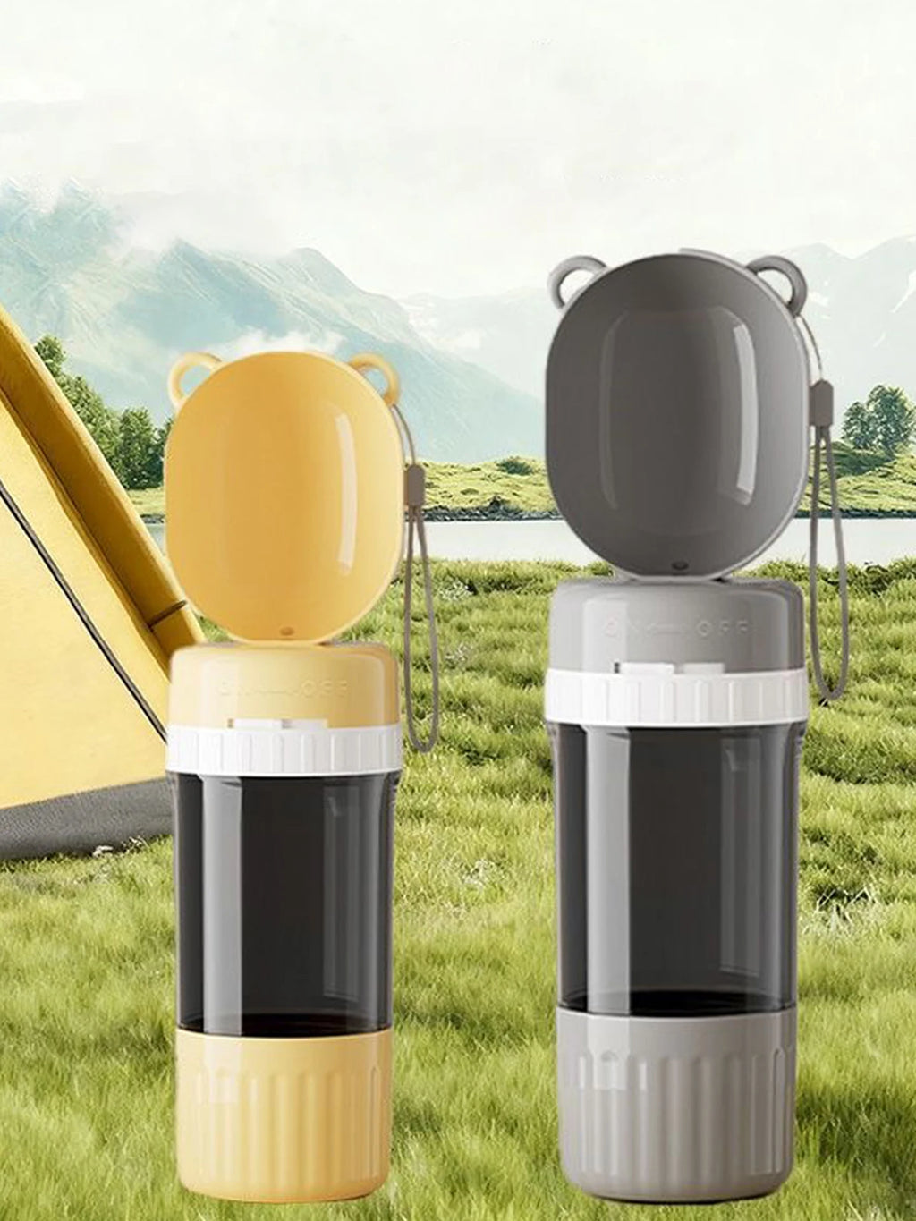 Large Capacity Pets Travel Water Bottle Outdoor Drink Kettle Portable Water Food In One Dog Supplies Diet Drink Water