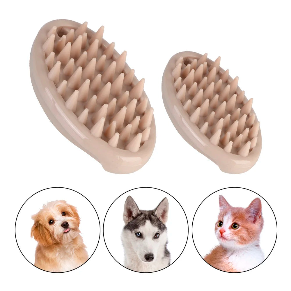 Quickly Cleaning Brush Massage Brush Comb Pet Washer Brush Tools Dog Cat Soft Gentle Silicone Bristles Cleaner Puppy Wash Tools