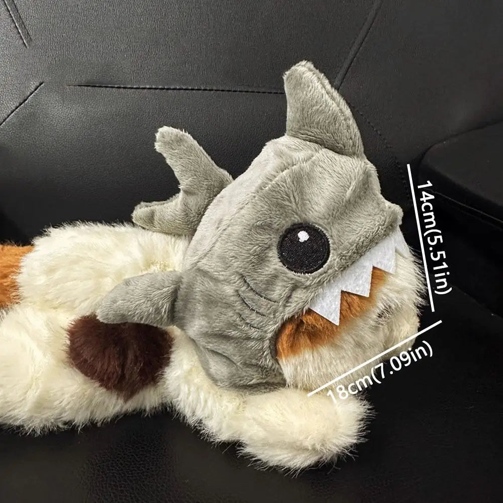 Kitten Outfits Adjustable Cat Shark Headdress Cartoon Warm Plush Cat Decorative Hat Cute Soft Pet Costume Halloween