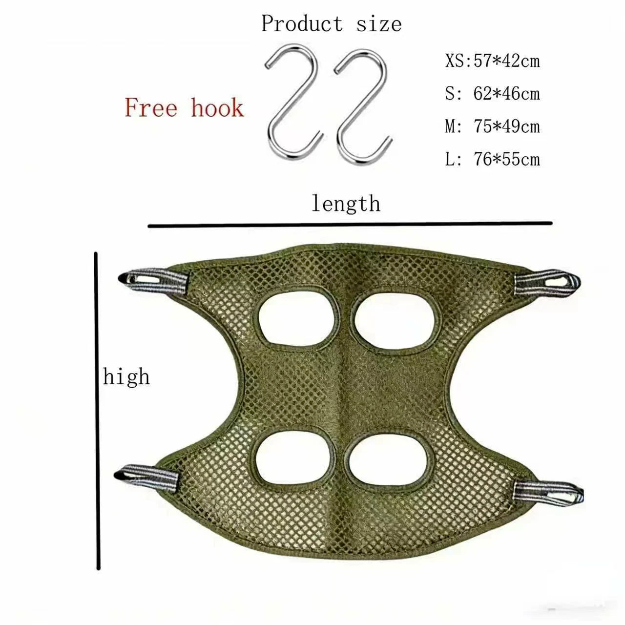 Pet grooming assistance hammock nail trimming ear cleaning bath fixing bag pet cleaning supplies