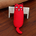 Pet Cat Interactive Plush Toy Catnip Thumb Pillow Rustling Sound Teeth Cleaning Boredom Relief Cat Supplies