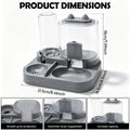 Automatic Pet Food and Water Feeder Large Capacity 2 in 1 Automatic Feeder Dog Cat Food Bowl with Water Fountain Pet Supplies
